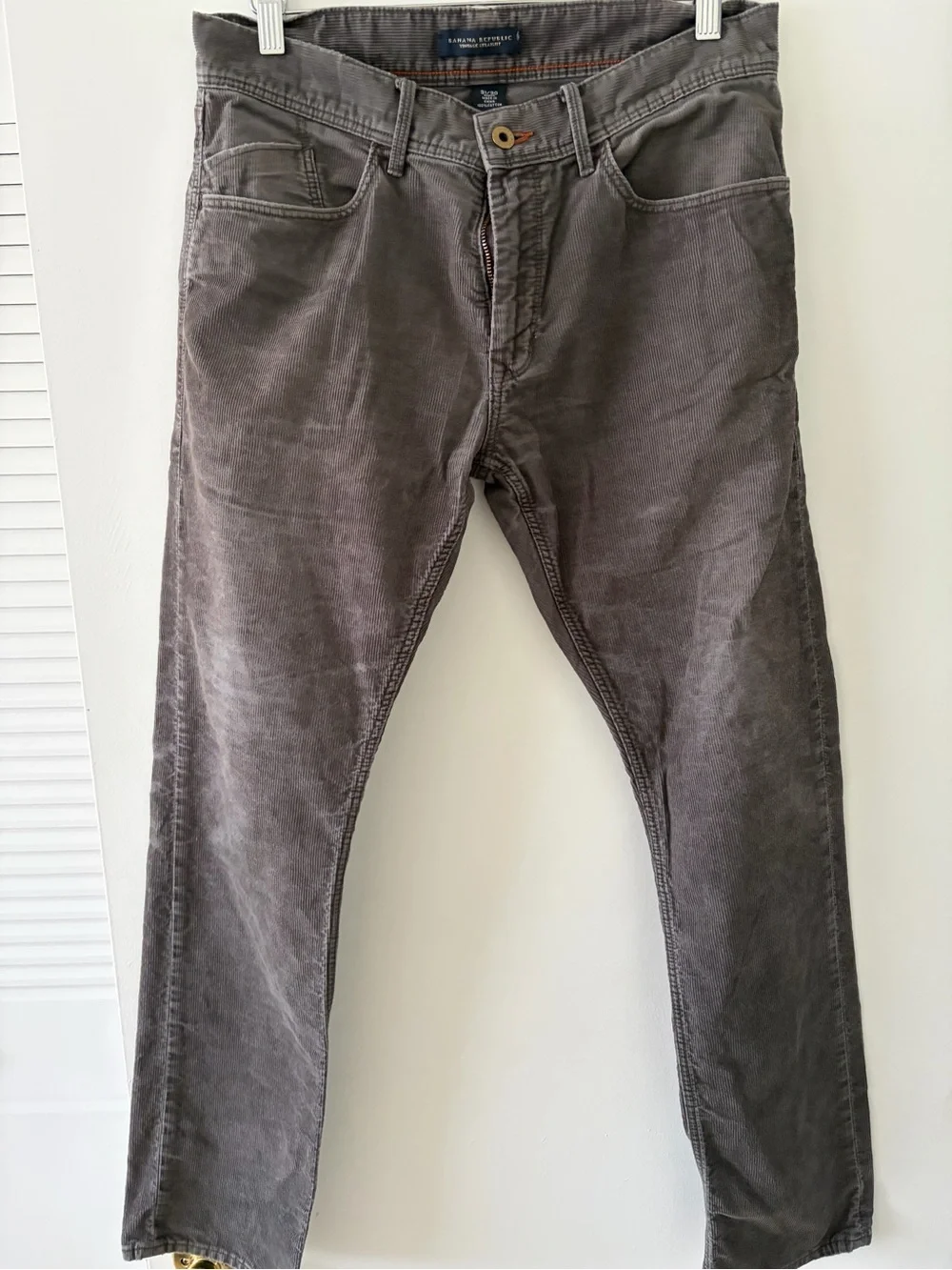 Banana Republic Men's Charcoal Corduroy Pants